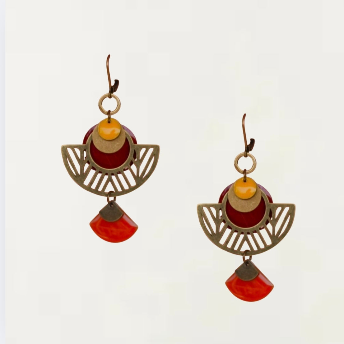 Boucles d'oreilles - Paloma Rouge Bronze