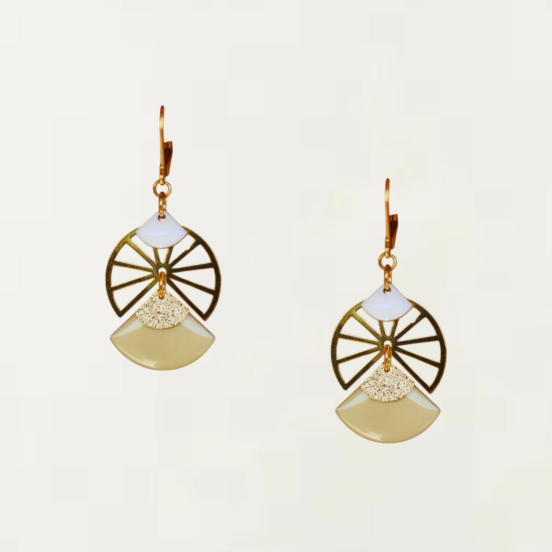 Boucles d'oreilles - Maria Blanche Dorée